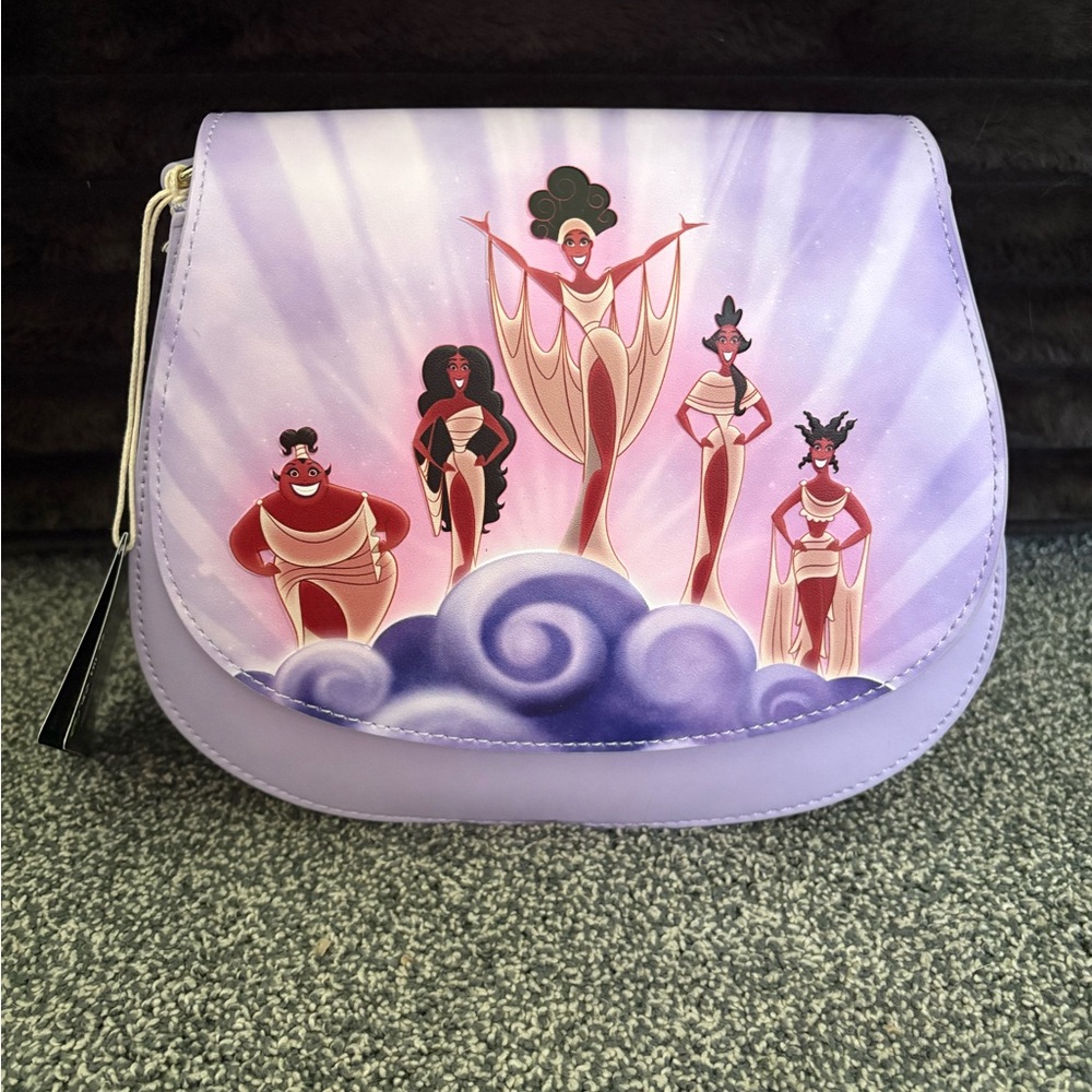 Disney Lavender Crossbody Bag with Characters